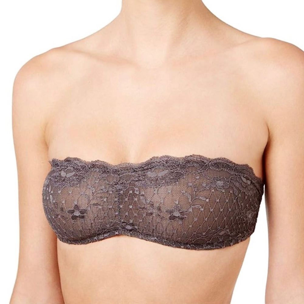 Intimately Free People Womens Lace Bralette Bandeau Bra in black size XS NWOT